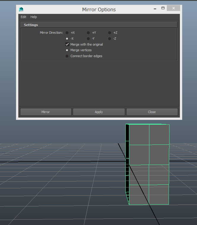 Maya ミラーやduplicate Specialでのオブジェクトの複製とシンメトリーモデリング ワタオユム Mayaやafter Effects Photoshop等映像制作ソフト自習ノート